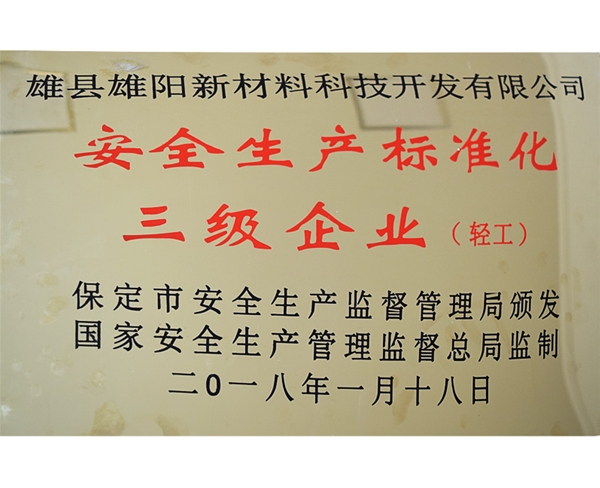 安全生產標準化企業